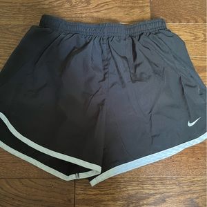 Nike girls athletic shorts. Black and white. Girls large.